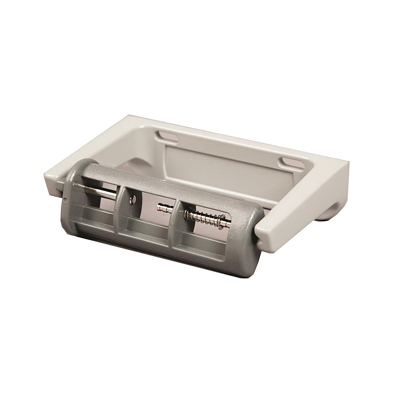 3monkeez WA-TRH7-S Restricted Feed Toilet Roll Holder, Tamper-Resistant, Enamel Baked Aluminium with ABS Holder - Single