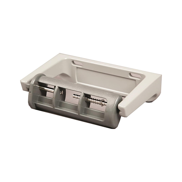 3monkeez WA-TRH7-S Restricted Feed Toilet Roll Holder, Tamper-Resistant, Enamel Baked Aluminium with ABS Holder - Single