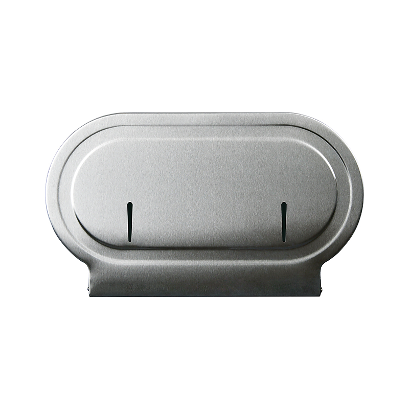 3monkeez WA-TRH9 Double Jumbo Toilet Roll Dispenser with Viewing Slot, Concealed Fixing, Key Lockable, 304 Grade Satin Stainless Steel