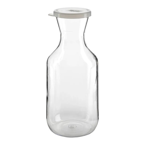 Cambro WW1500CW135 I Camwear Beverage Decanter With Lid - 1.5 L I Clear I Case of 12
