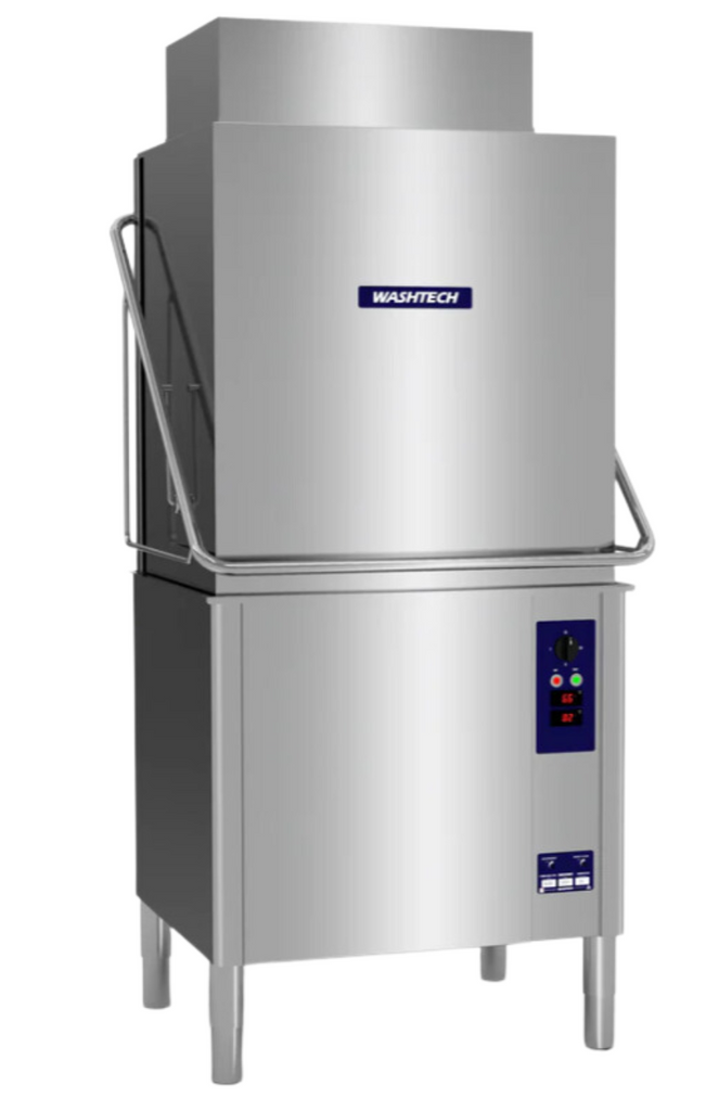 Washtech AL8C I High Efficiency I Pass Through Warewasher I Commercial Dishwasher I Passthrough Dishwasher I with Condensing Unit I Dishwasher