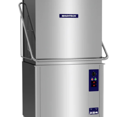 Washtech AL8C | High Efficiency Pass Through Warewasher | Commercial Dishwasher | Passthrough Dishwasher | with Condensing Unit | Dishwasher