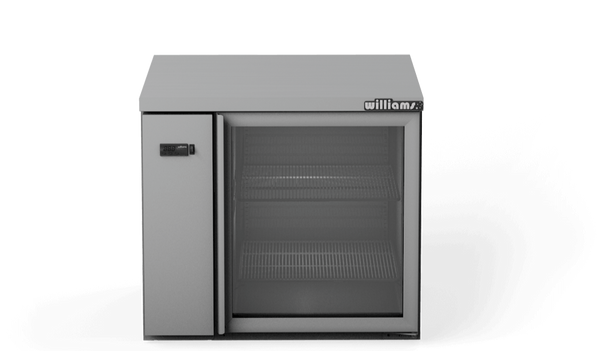 Williams Refrigeration HB1RGB I Boronia I Remote Counter I Black Glass I One Door I Refrigerator I Commercial Refrigerator