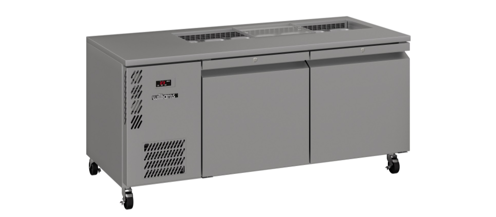 Williams Refrigeration HE2USSBA I Emerald I Gastronorm I Counter I 2 Door I Refrigerator I Commercial Refrigerator