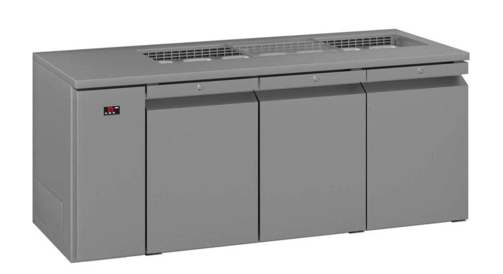 Williams Refrigeration HO3RSSBA I Opal I Remote I Counter I 3 Door Refrigerator I Refrigerator I Commercial Refrigerator