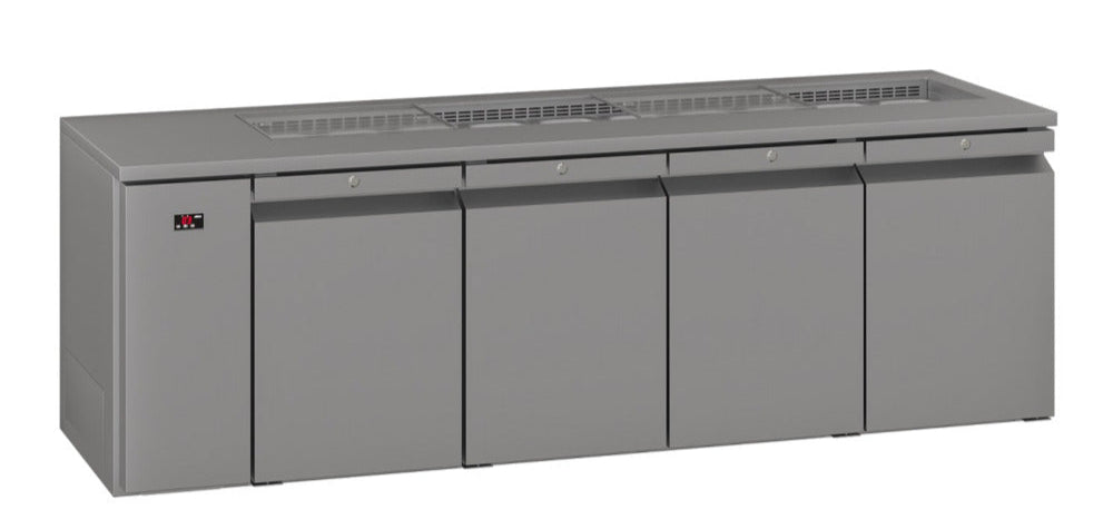 Williams Refrigeration HO4RSSBA I Opal I Remote I Counter I 4 Door Refrigerator I Refrigerator I Commercial Refrigerator