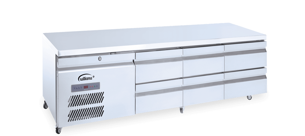 Williams Refrigeration HUBC6 I Jarrah I Low Height Refrigerator I Counter Refrigerator I Refrigerator I Under Broiler