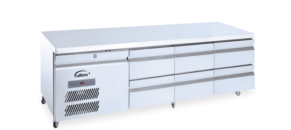 Williams Refrigeration HUBC6 I Jarrah I Low Height Refrigerator I Counter Refrigerator I Refrigerator I Under Broiler