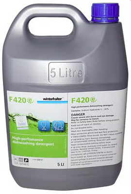 Winterhalter F420E | Liquid Glass Detergent | Washing Detergent | 1 x 5L