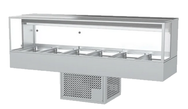 Woodson WR.CFS26 | 6 Module | Straight Glass Food Display | Cold Food Display