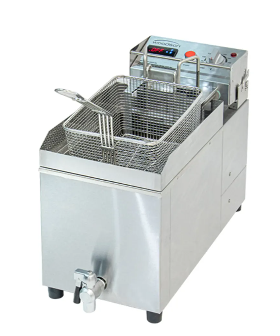 Woodson W.FRSA110 | Countertop Fryer | Digital Auto lift | Fryer | 11 Liter | Commercial Fryer