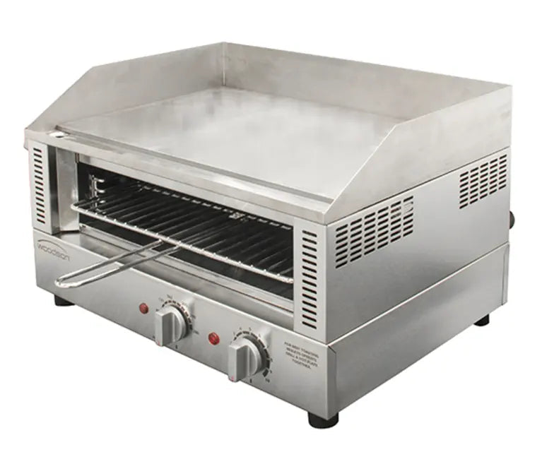 Woodson W.GDT65.20 | Griddle Toasters | Countertop Griddle | Stainless Steel | Griddle