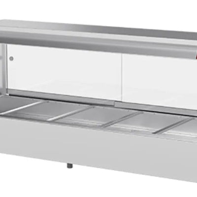 Woodson W.HFS22 | 2 Module | Straight Glass | Hot Food Display