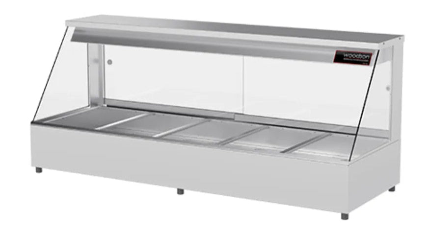 Woodson W.HFS23 | 3 Module | Straight Glass | Hot Food Display