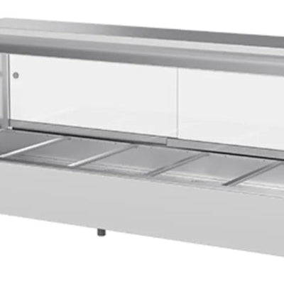 Woodson W.HFS23 | 3 Module | Straight Glass | Hot Food Display