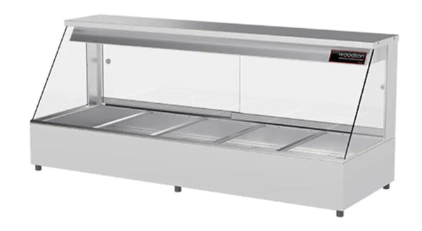 Woodson W.HFS23 | 3 Module | Straight Glass | Hot Food Display