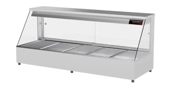 Woodson W.HFS24 | 4 Module | Straight Glass | Hot Food Display