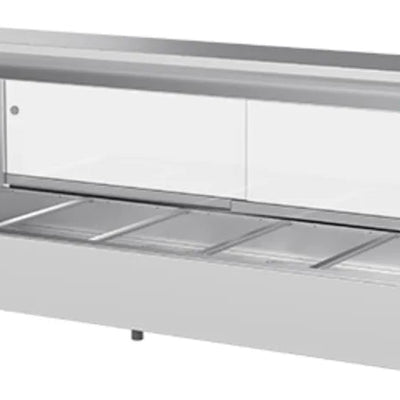 Woodson W.HFS25 | 5 Module | Straight Glass | Hot Food Display