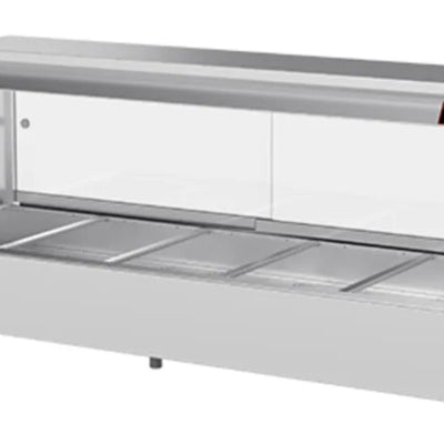 Woodson W.HFS26 | 6 Module | Straight Glass | Hot Food Display