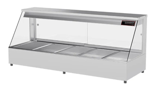 Woodson W.HFS26 | 6 Module | Straight Glass | Hot Food Display