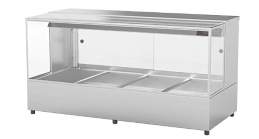 Woodson W.HFSQ22 | 2 Module | Square Glass | Hot Food Display