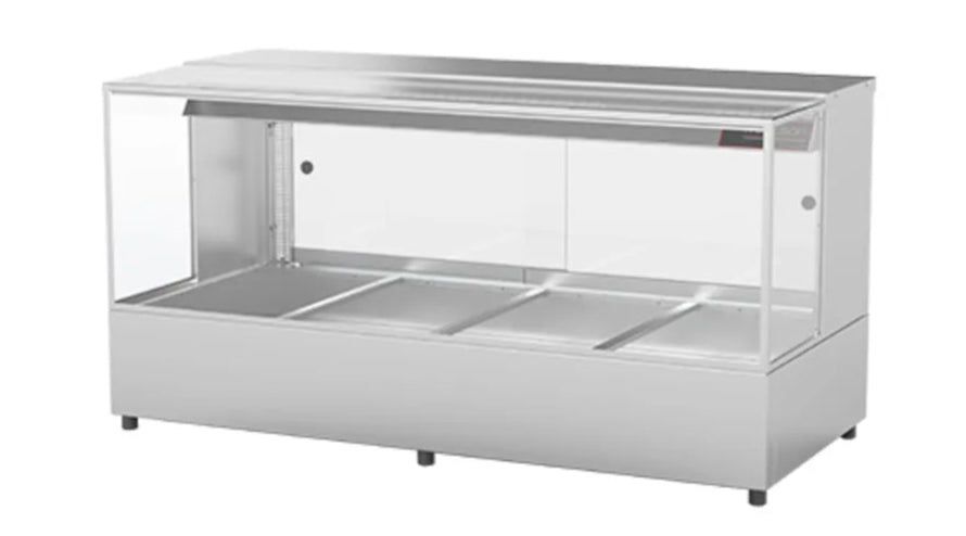Woodson W.HFSQ23 | 3 Module | Square Glass | Hot Food Display