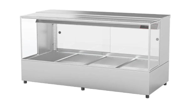Woodson W.HFSQ23 | 3 Module | Square Glass | Hot Food Display