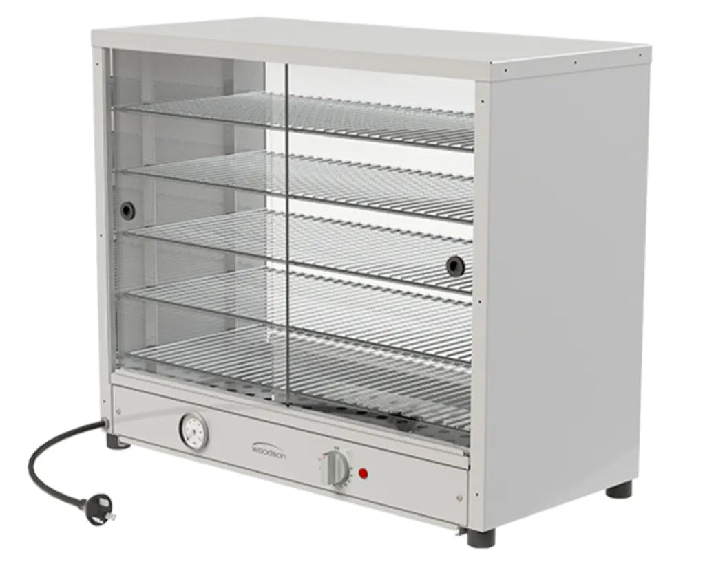 Woodson W.PIA100G | Pie Display | Sliding Glass Door | Both Sides Pie Display