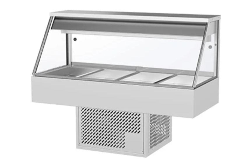 Woodson WR.CFS24 | 4 Module | Straight Glass Food Display | Cold Food Food Display