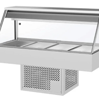 Woodson WR.CFS24 | 4 Module | Straight Glass Food Display | Cold Food Food Display