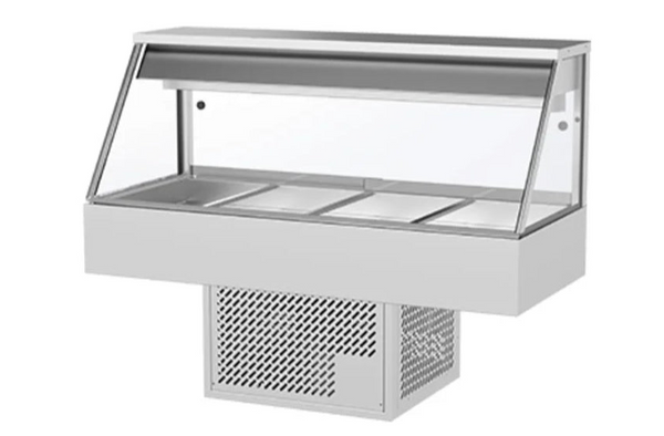 Woodson WR.CFS24 | 4 Module | Straight Glass Food Display | Cold Food Food Display