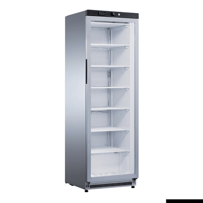 FED-X XF400SG Stainless Steel Upright Static Display Freezer