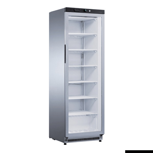 FED-X XF400SG Stainless Steel Upright Static Display Freezer