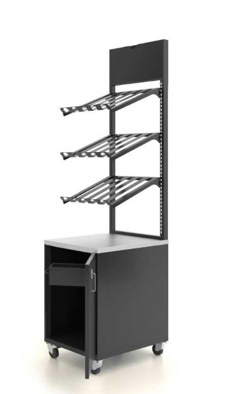 Zumex Z-10256 | Display Bottle Rack | Black Rack