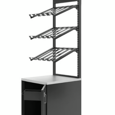Zumex Z-10256 | Display Bottle Rack | Black Rack