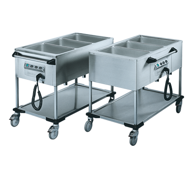Rieber ZUB 3 | 3 x 1/1 GN Delivery Trolley | Stainless Steel | Heated Delivery Cart