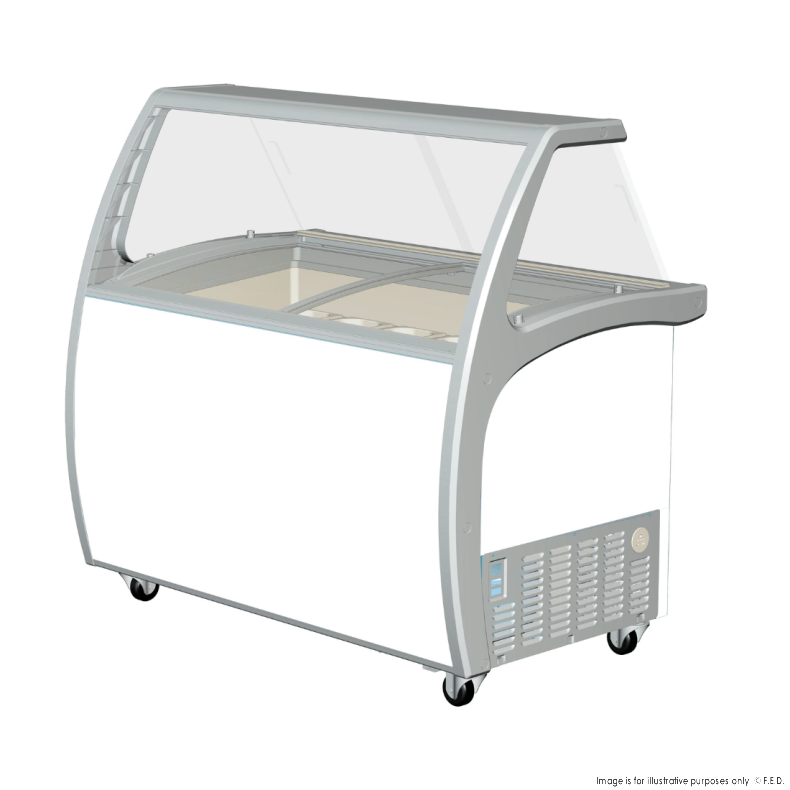 F.E.D SD-575P I Thermaster I Glass Canopy I Gelato Display