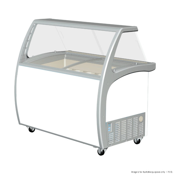 F.E.D SD-325P I Thermaster I Glass Canopy I Gelato Display