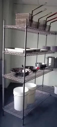 Atlas A21487EPL | 4 Shelf Wire Add-On Shelving Kits | 535 mm Deep | 1220 mm Wide