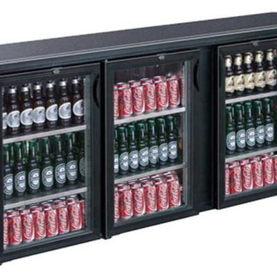 F.E.D BC3100G I Thermaster I 3 Door Drinks Fridge I Beverage Fridge I Drink Cooler I Beer Bottle Cooler