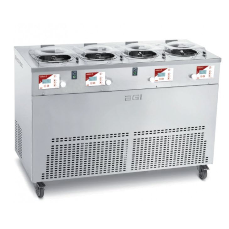 Iceteam Vision 8 | Continuous Churning Gelato Machine & Display I 24kg per hour
