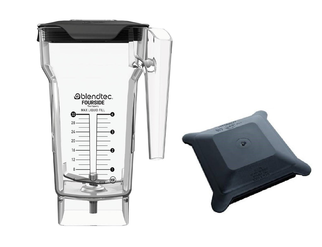 Blendtec BA-40-609-L | FourSide Jar 1L | with Latching Lid | For Commercial Blender Jar