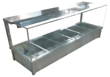 Atosa BM6 | Hot Food Display | 1730mm | Holds 12 x 1/2 GN Pans (PANS NOT INCLUDED) | 15Amp