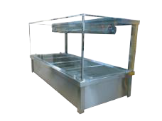 Atosa BM4 | Hot Food Display | 1400mm | Holds 6 x 1/2 GN Pans (PANS NOT INCLUDED) | 15Amp