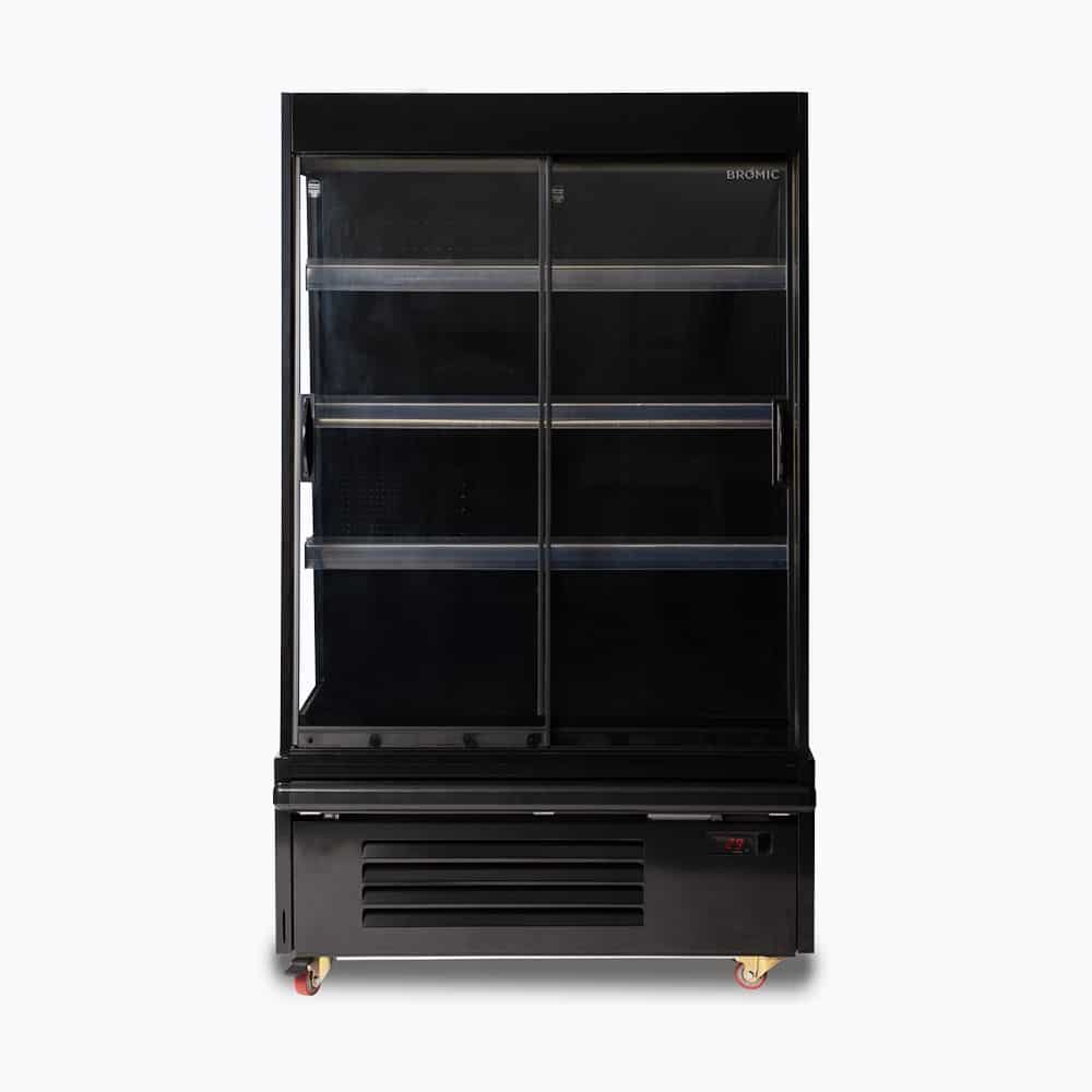 Bromic SVM1000SD-NR | Double Sliding Door | 332L Semi Vertical | Multideck Display Fridge