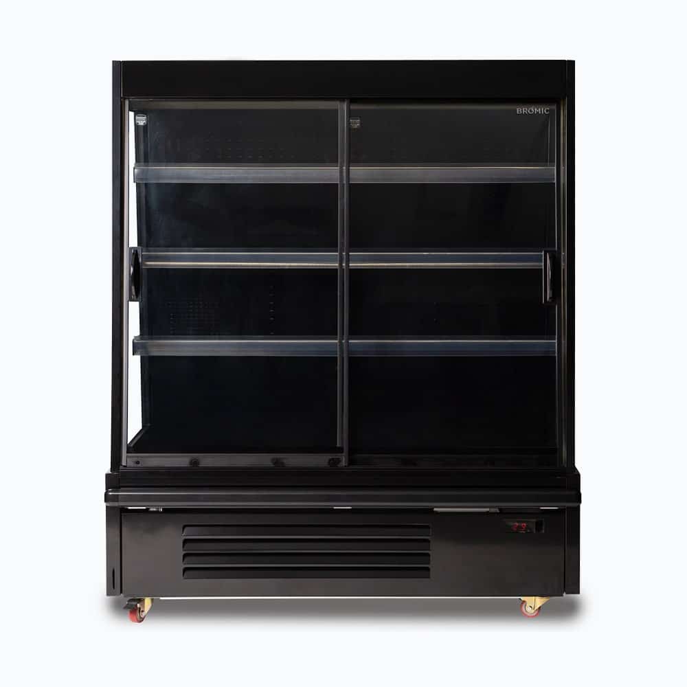 Bromic SVM1250SD-NR | Double Sliding Door | 443L Semi Vertical |Multideck Display Fridge