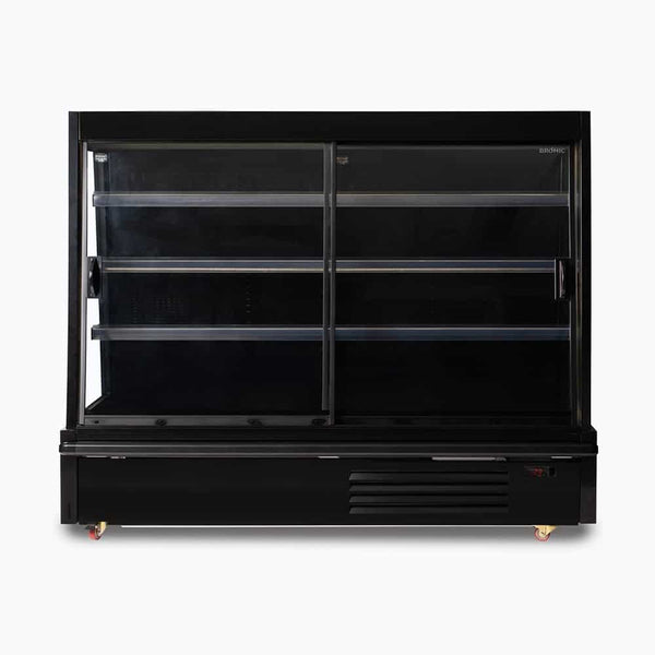 Bromic SVM1875SD-NR | Double Sliding Door | 664L Semi Vertical | Multideck Display Fridge