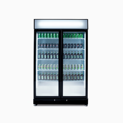 Bromic GM0900LBECO-NR | Bromic Upright Fridge | UP/R Black 2DR 885L | Commercial Display Fridge | Double Door Fridge