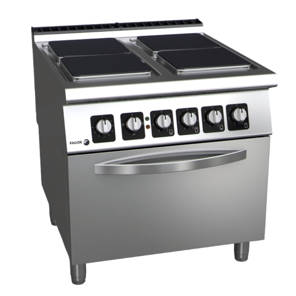 Electric 4 Burners, F.E.D C-E941, Fagor Kore, 900 Series, Electric, Stove Burner, with Oven