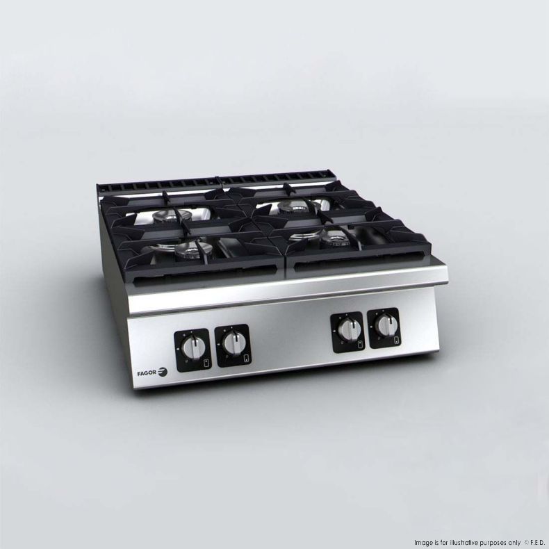 F.E.D C-G940H Fagor Kore 900 Series I 4 Burner I Gas Burner